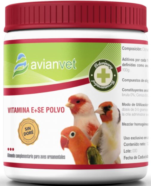 Avianvet Vitamin E With Selenium For Cage Birds & Parrot 250 gr | The Poultry Coop