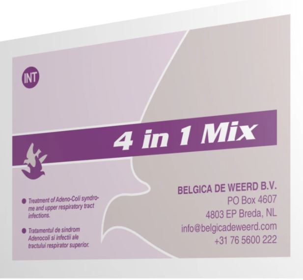 Belgica De Weerd 4 in 1 Mix 10x5gr Box For Racing Pigeons & Birds | The Poultry Coop