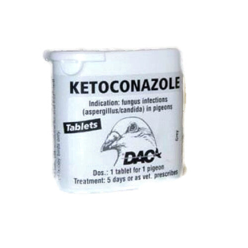 Dac Ketoconazole 50 tablets Fungus Infections Pigeons Poultry - The Poultry coop