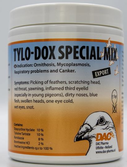 DAC Tylo-Dox Special Mix 100gr 4 in 1 Extra Strong Treatment Pigeons Poultry Birds - The Poultry coop