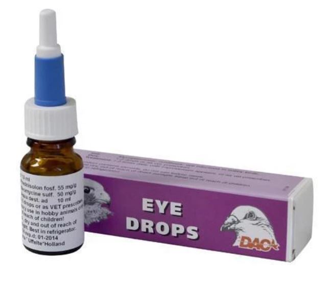 Dac Eye Drops 10ml For Pigeons Birds & Falcons | The Poultry Coop