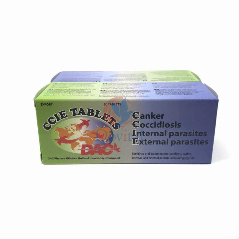 Dac CCIE 50 Tabs Coccidiosis Canker Internal-External Parasites - The Poultry coop