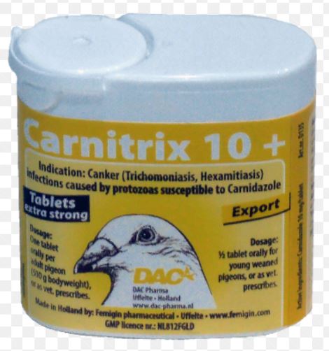 Dac Carnitrix 10+ Extra Strong Trichomoniasis & Hexamitiasis Racing Pigeon Poultry Birds - The Poultry coop