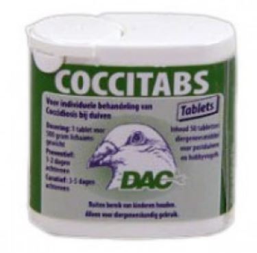 Dac Coccitabs 50 Coccidiosis Tablets For Pigeon and Poultry - The Poultry coop
