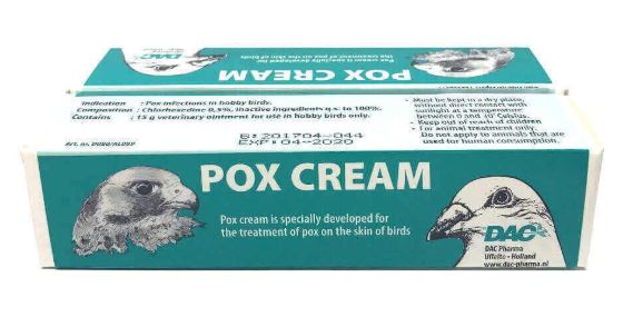 Dac Pox Cream 15gr Treatment of Pox Infections In Pigeons & Poultry - The Poultry coop