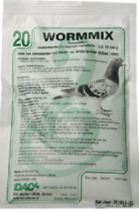 Dac Wormmix Powder 100g Hair & Roundworm Infestations Pigeon Poultry Birds - The Poultry coop